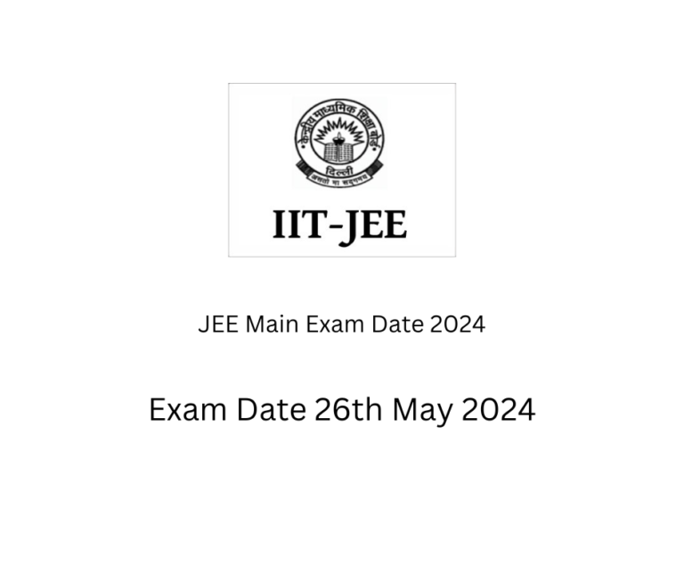 JEE Main Exam Date 2024